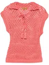 Alanui A Love Letter To India Top In Rosa
