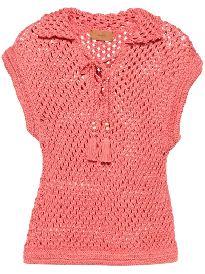 Alanui A Love Letter To India Top In Rosa