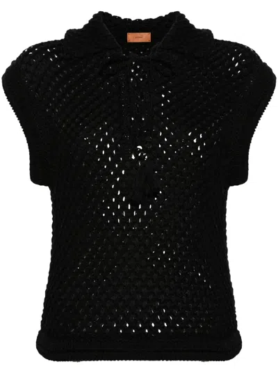 Alanui A Love Letter To India Top In Schwarz