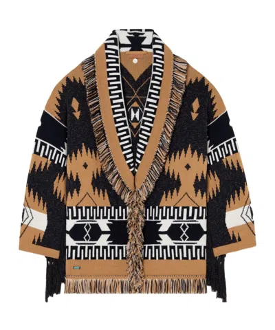 ALANUI ALANUI AFRICAN VIBES V-NECK CARDIGAN