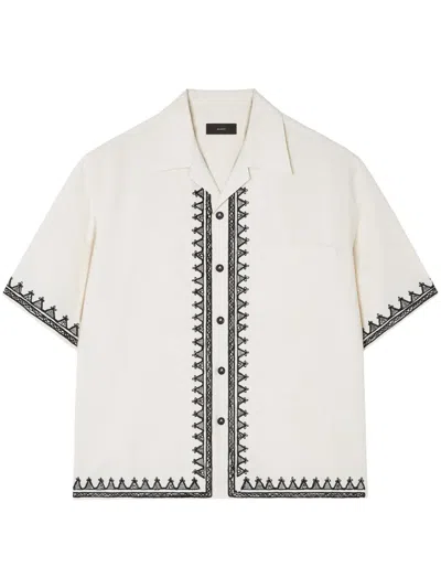 Alanui Akasha Embroidered-edge Shirt In Sand