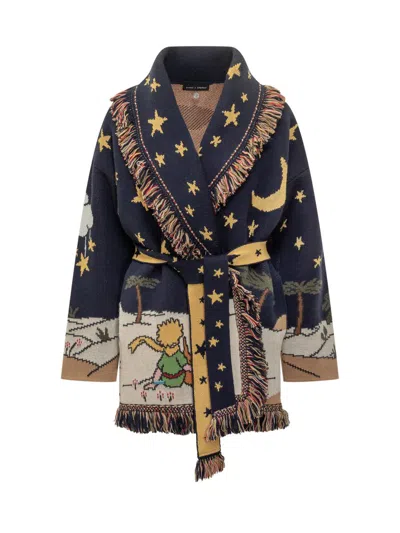 Alanui Cardigan The Little Prince With Fringes In Multi