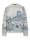 Alanui Sweater In Blue
