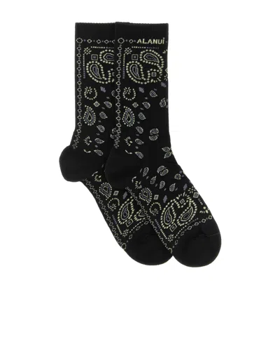 Alanui All Over Bandana Socks In Multi