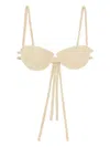 Alanui Balconette Self-tie Bra In Neutral