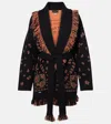 Alanui Intricately Patterned Black Cashmere Sweater In Black Funace