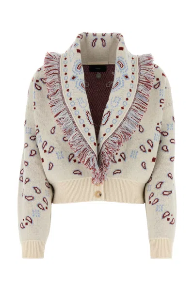 ALANUI CARDIGAN IN JACQUARD RICAMATO  DONNA