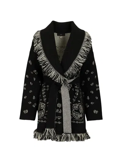 Alanui Bandana Jacquard Cardigan In Multi
