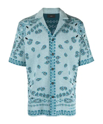 Alanui Hemd Aus Bandana-jacquard In Blue