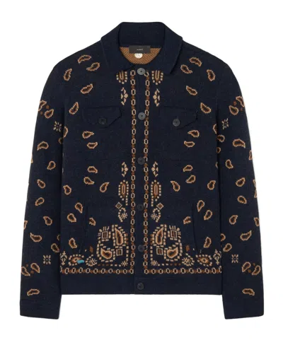 Alanui Bandana Jacquard Jacket In Black