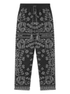 Alanui Bandana-jacquard Trousers In Black