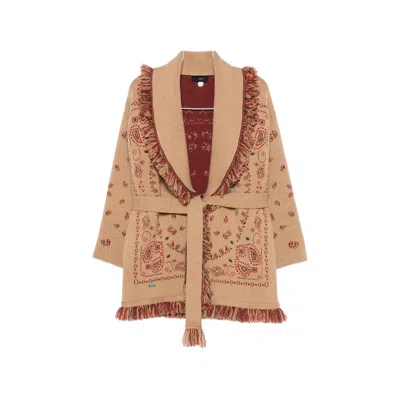 Alanui Bandana Print Cardigan In Multi