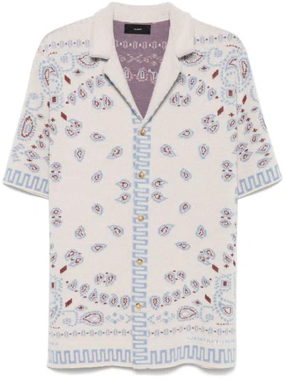 Alanui Hemd Mit Bandana-print In Nude