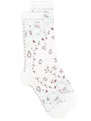 Alanui Bandana Socks In Beige