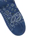 Alanui Paisley Print Mid-calf Socks In Blue