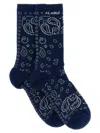 Alanui Bandana Socks In Blue