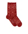 Alanui Bandana Socks In Red