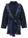 Alanui Bandana-pattern Cashmere Cardigan