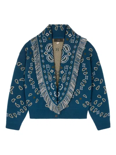 ALANUI ALANUI BANDANA WOOL AND CASHMERE CARDI-BOMBER