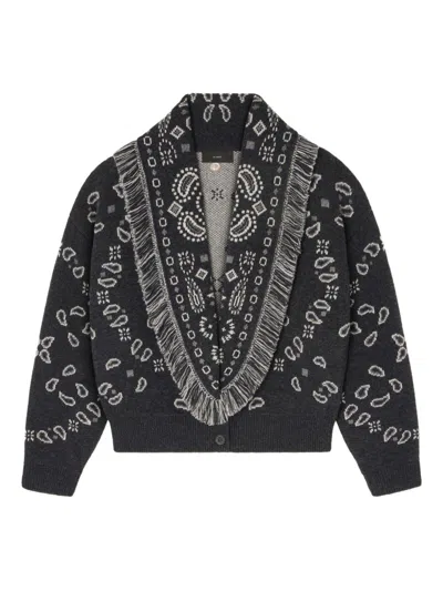 ALANUI ALANUI BANDANA WOOL AND CASHMERE CARDI-BOMBER