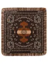 Alanui Bandana Wool Pillow In Brown