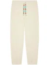 Alanui Bead-embellished Tapered Trousers In 303 Cream
