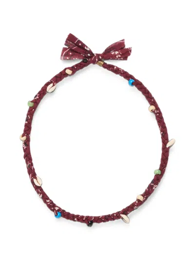 Alanui Bead-embellished Necklace In Brown