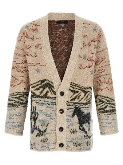 ALANUI BEIGE SUNSET RIDERS CARDIGAN