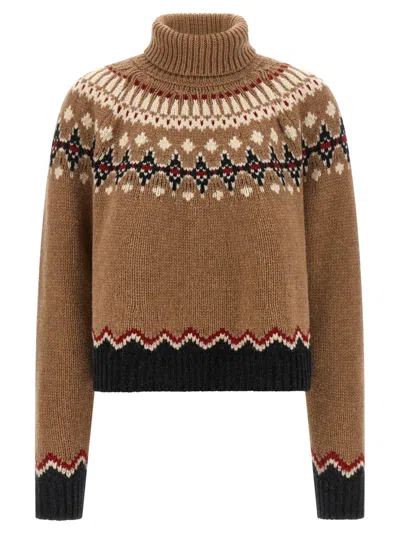 ALANUI BEIGE SWEET WINTER TURTLENECK SWEATER