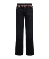 Alanui Belt-loop Jeans In Black