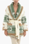 Alanui Icon Intarsia Cashmere-blend Cardigan