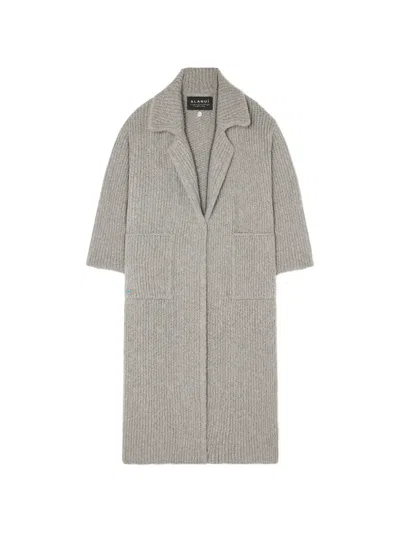 Alanui Belted Coat In Gray