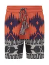 Alanui Icon Bermuda Shorts In Furnace-in