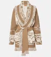 Alanui Beyond The Horizons Silk-blend Cardigan In Beige
