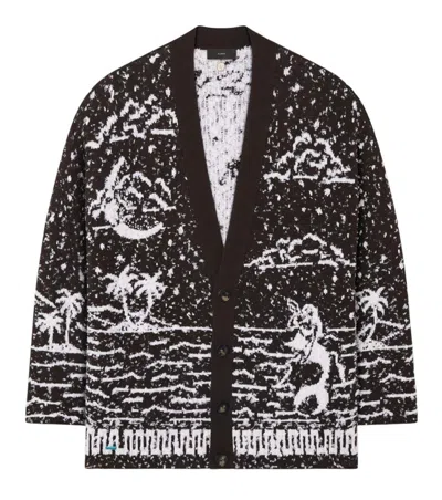 Alanui Black V Neck Cardigan