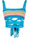 Alanui ‘over The Rainbow' Tank Top In Blue