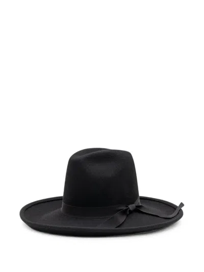 Alanui Bow-detail Cowboy Hat In Black