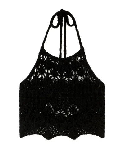 Alanui Braided Suspenders In Black