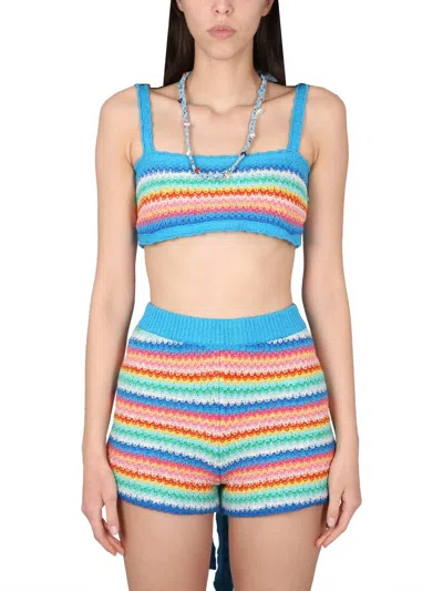 Alanui Bralette Over The Rainbow In Multicolour