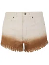 Alanui Bright Hues Denim Shorts Clothing In Neutral