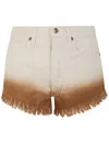 Alanui Bright Hues Denim Shorts Clothing In Neutral