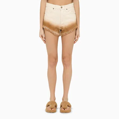 ALANUI ALANUI BRIGHT HUES DENIM SHORTS