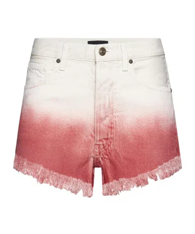 ALANUI ALANUI FRINGED DENIM SHORTS