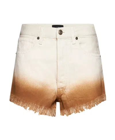 ALANUI ALANUI FRINGED DENIM SHORTS