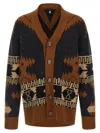 Alanui Geometric Pattern Long Sleeve Cardigan In Multi