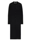 Alanui Button-front Open-knit Cardigan In Black