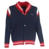 Alanui Buttoned Cardigan In Navy Blue In Blue