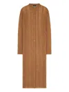 Alanui Cable-knit Long Cardigan In Brown