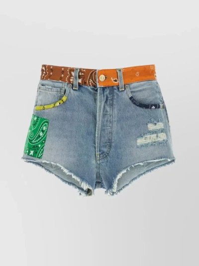 ALANUI CALIFORNIA WAISTBAND LOOPED DENIM SHORTS