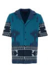 Alanui Camicia In Cotone Ricamato Uomo